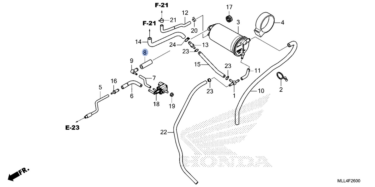 Honda OEM part 17414-KZZ-900