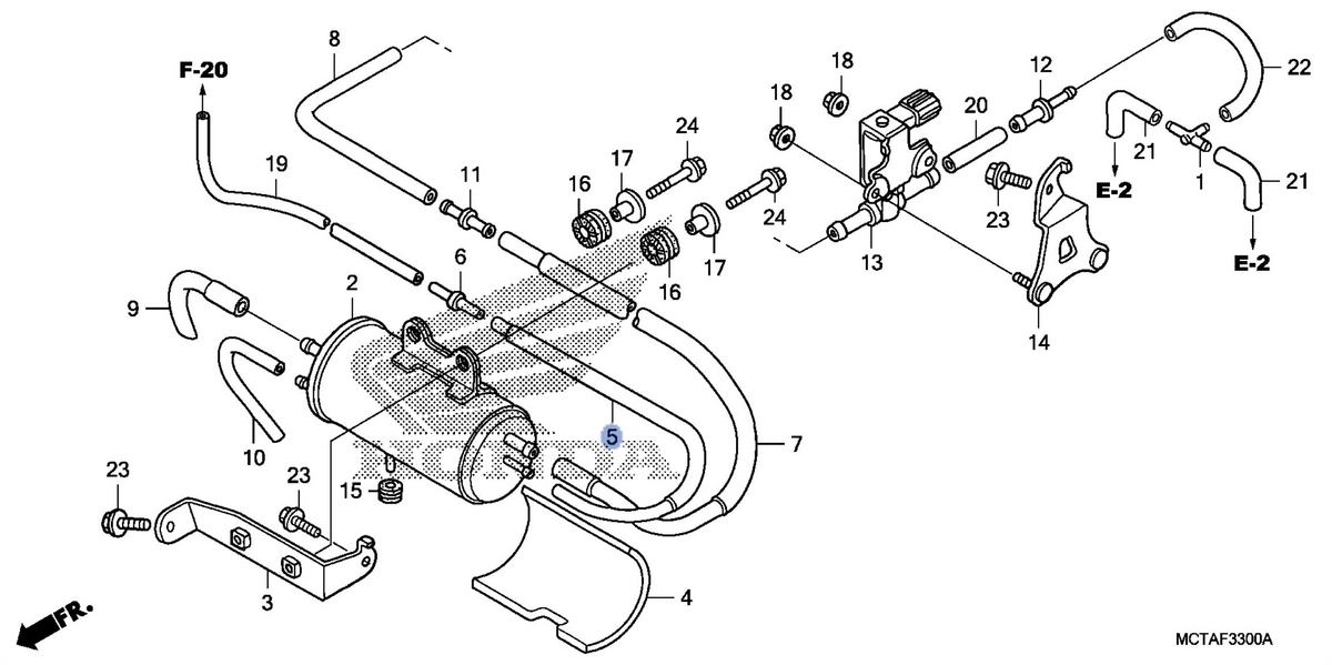Honda OEM part 17414-MCT-L60