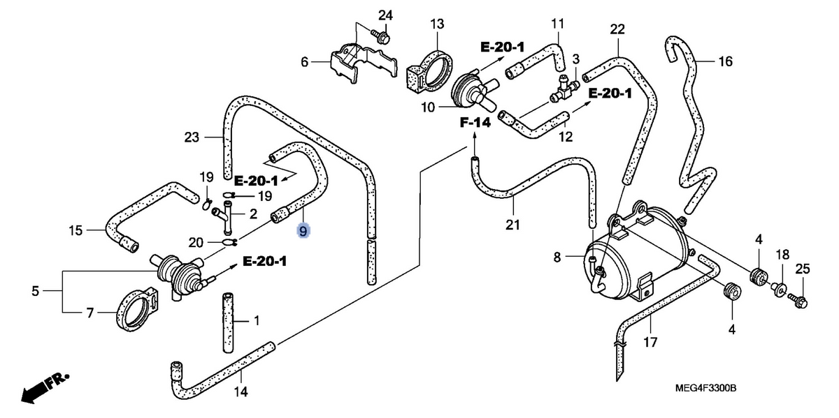 Honda OEM part 17414-MEG-770