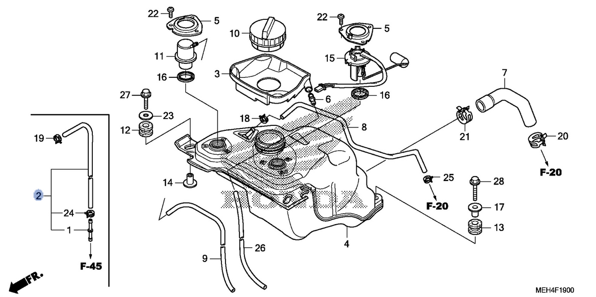 Honda OEM part 17414-MEH-770