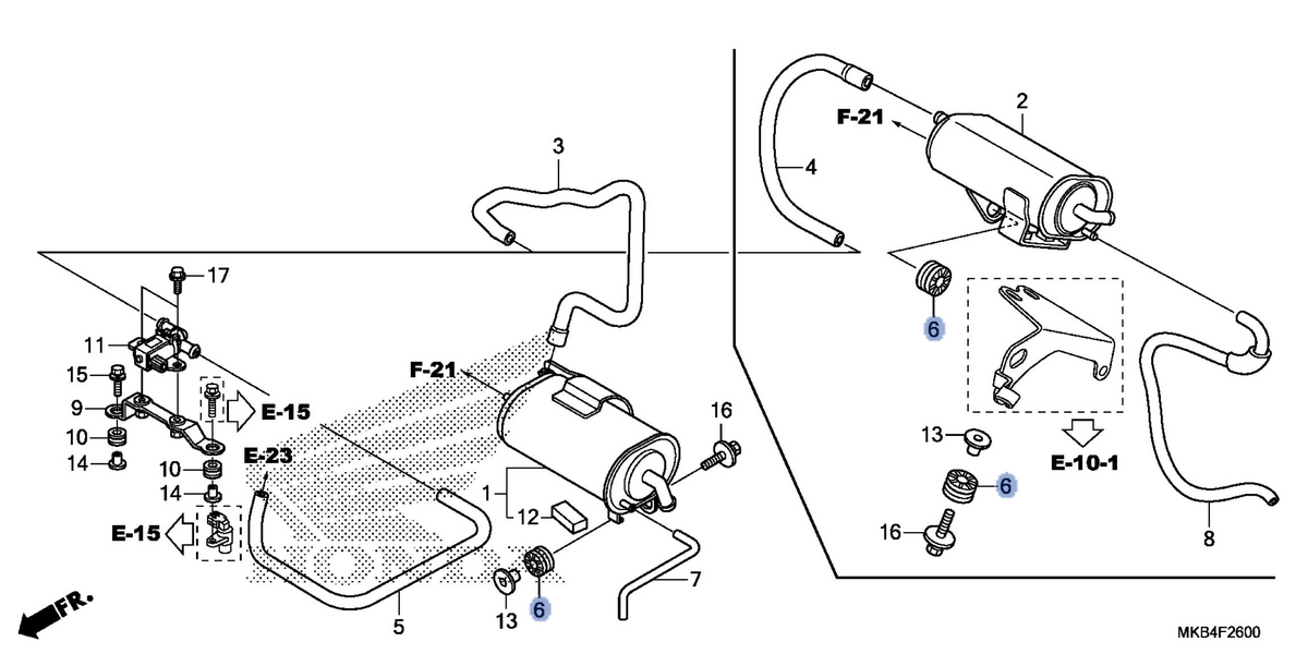 Honda OEM part 17414-MFL-770