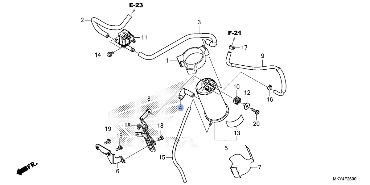 Honda OEM part 17414-MJE-TB0