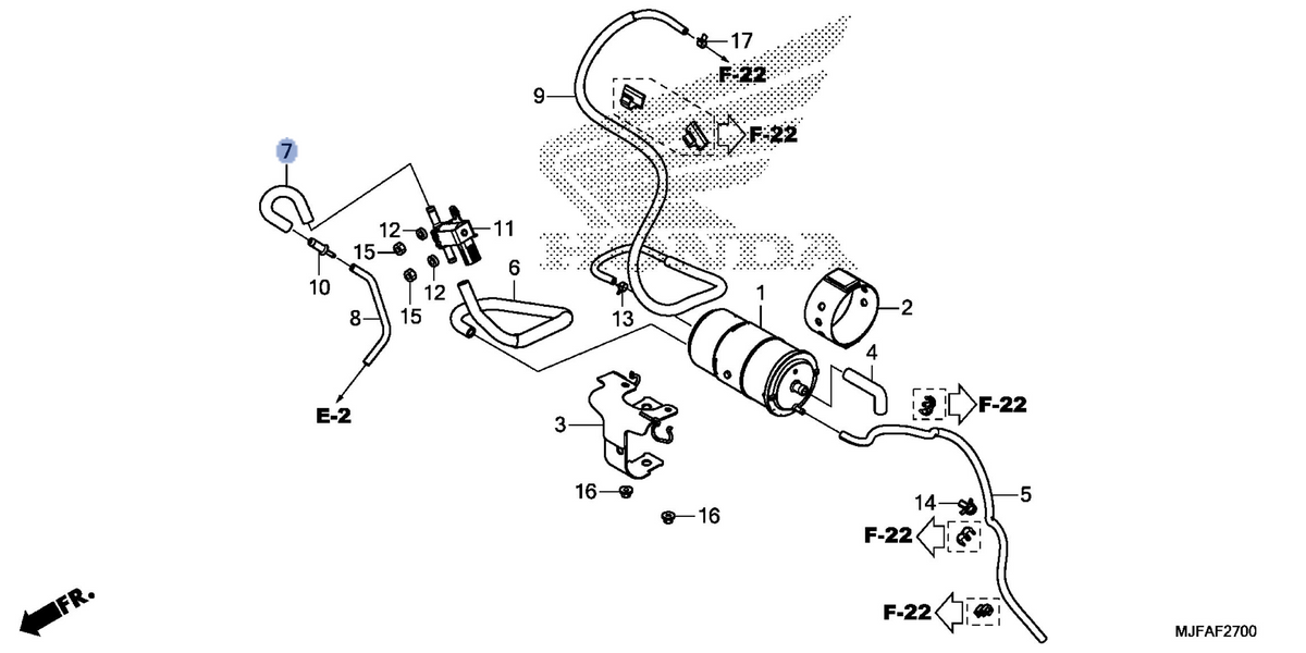 Honda OEM part 17414-MJF-A00