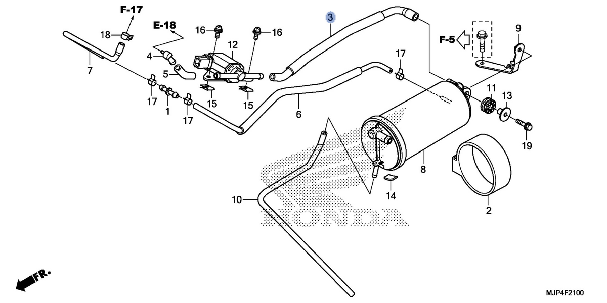 Honda OEM part 17414-MJP-A60