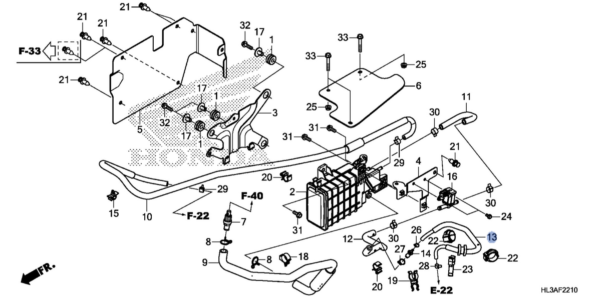 Honda OEM part 17415-HL3-G00