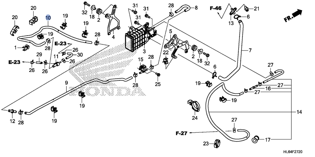 Honda OEM part 17415-HL6-A00