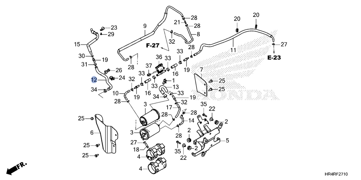 Honda OEM part 17415-HR6-B00