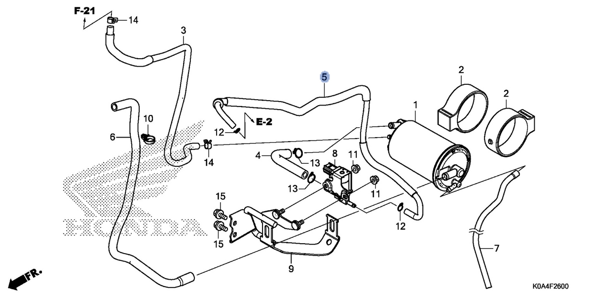 Honda OEM part 17415-K0A-E10