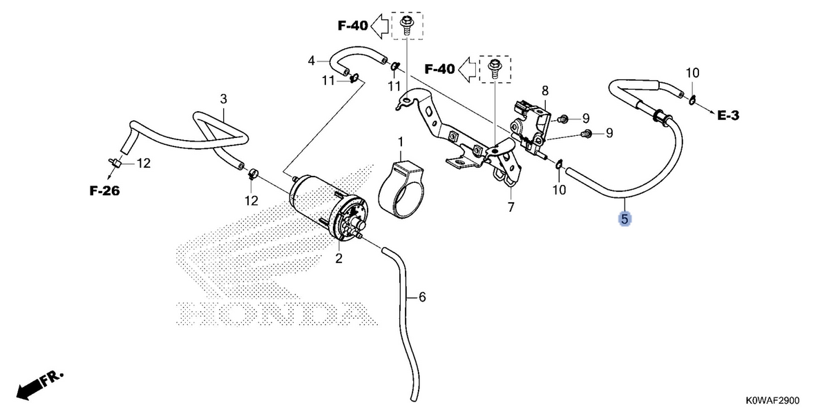 Honda OEM part 17415-K0W-JA0
