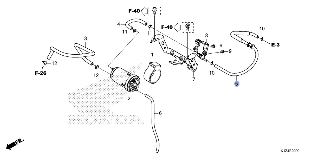Honda OEM part 17415-K1Z-J10