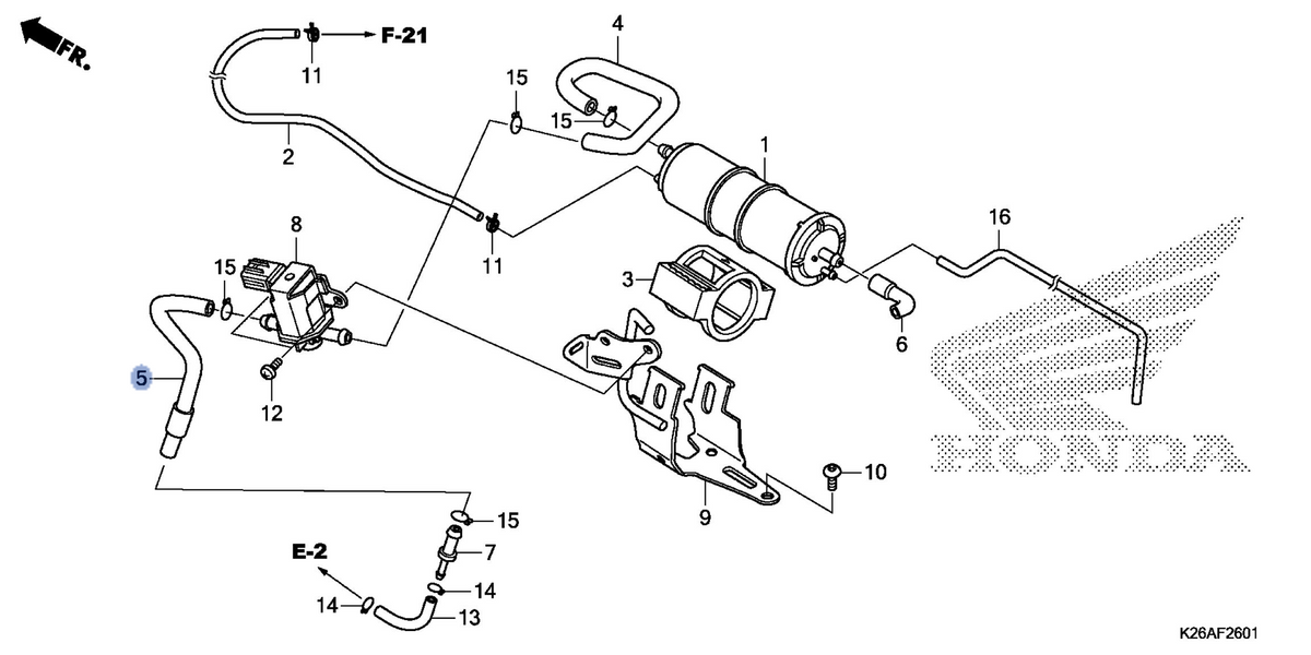 Honda OEM part 17415-K26-C30