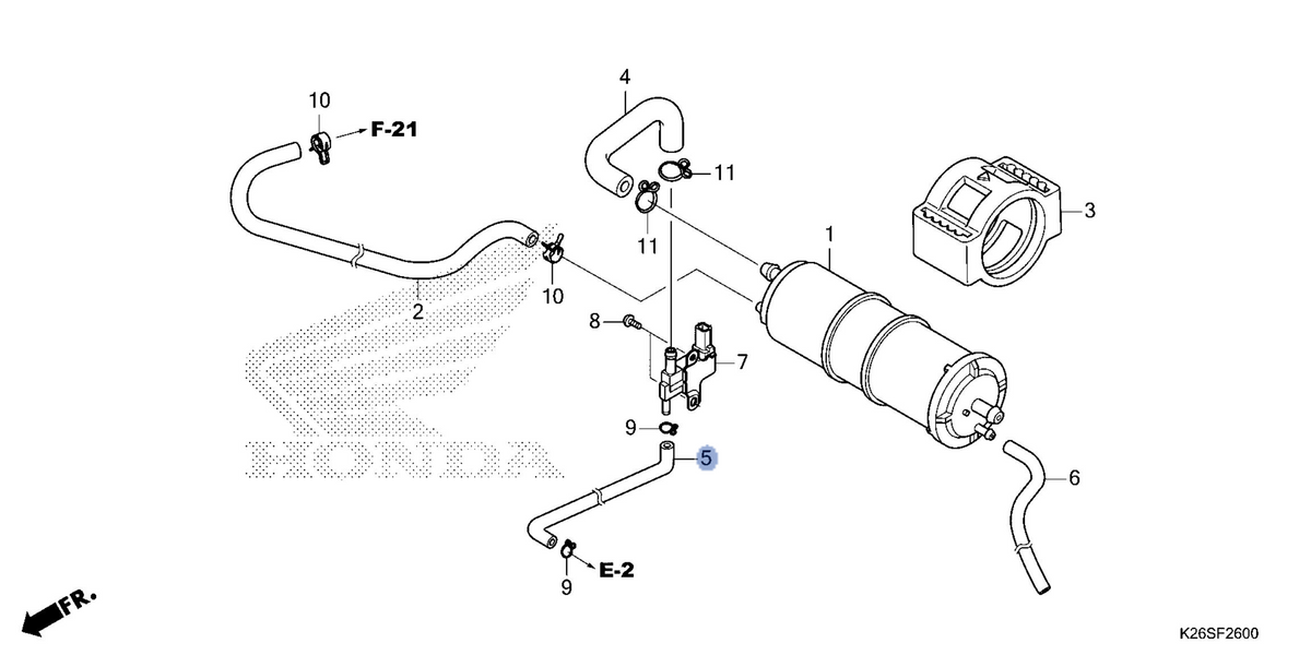 Honda OEM part 17415-K26-G10
