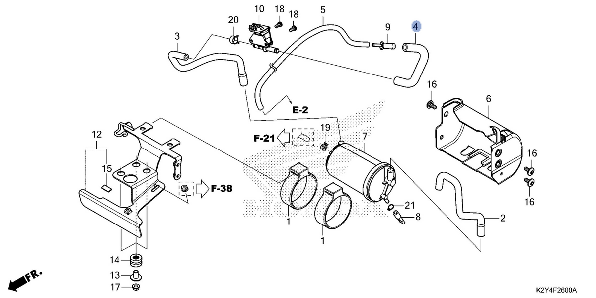 Honda OEM part 17415-K87-L00