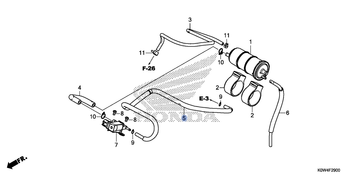 Honda OEM part 17415-K97-T00