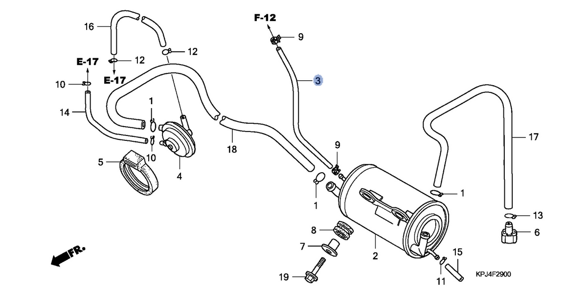 Honda OEM part 17415-KPJ-L10