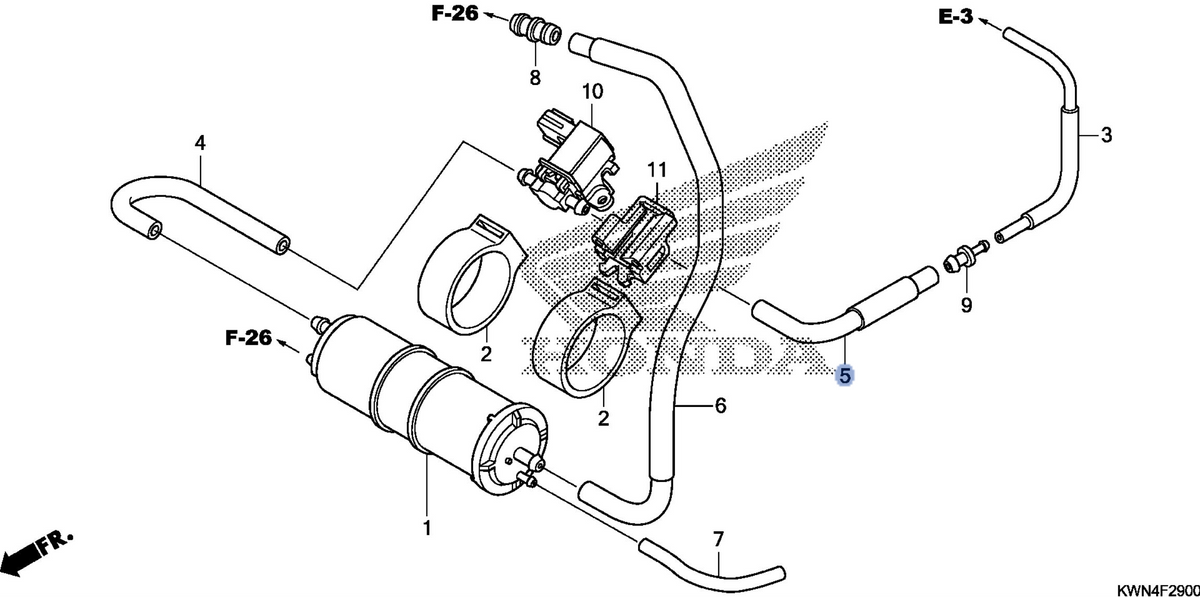 Honda OEM part 17415-KWN-670