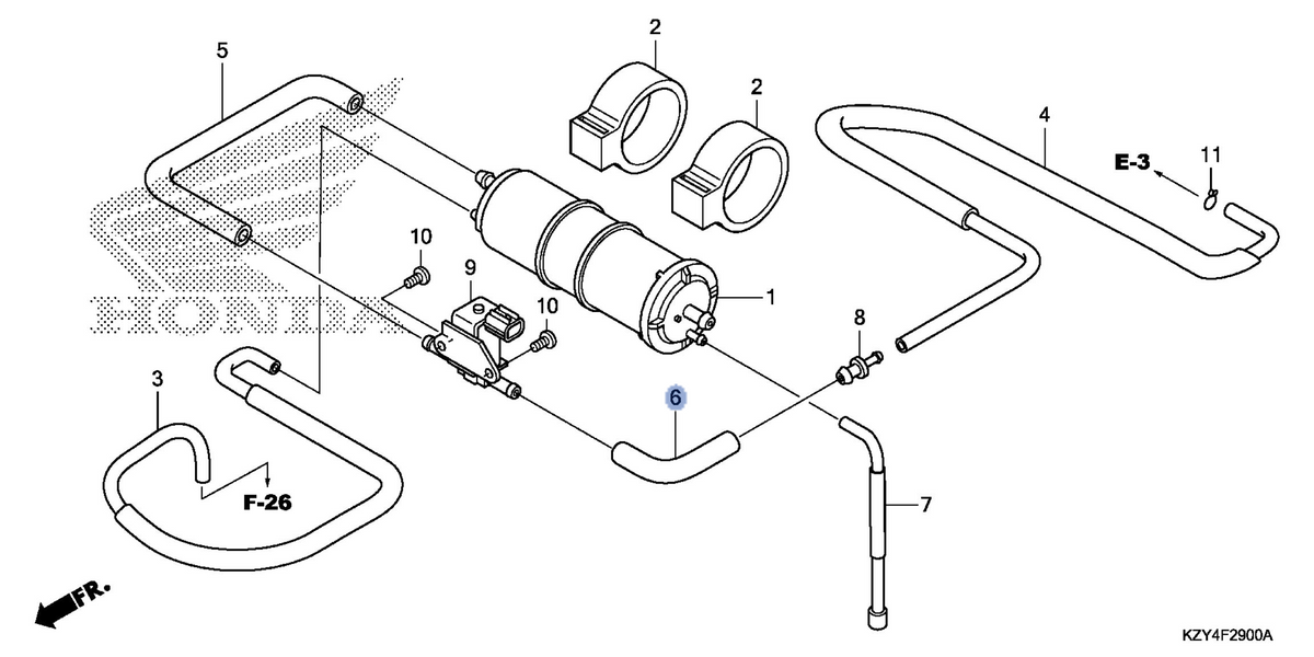Honda OEM part 17415-KZY-700