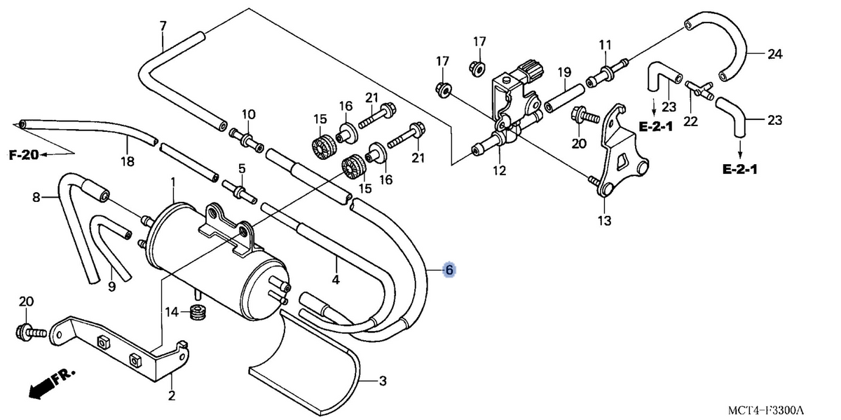 Honda OEM part 17415-MCT-680