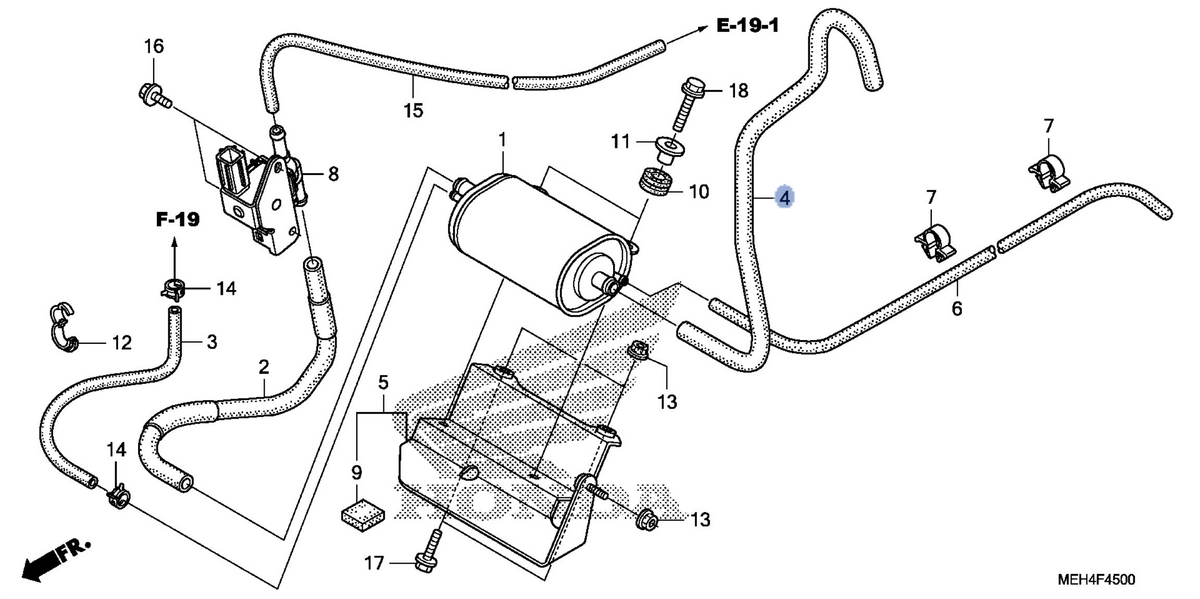 Honda OEM part 17415-MEH-770
