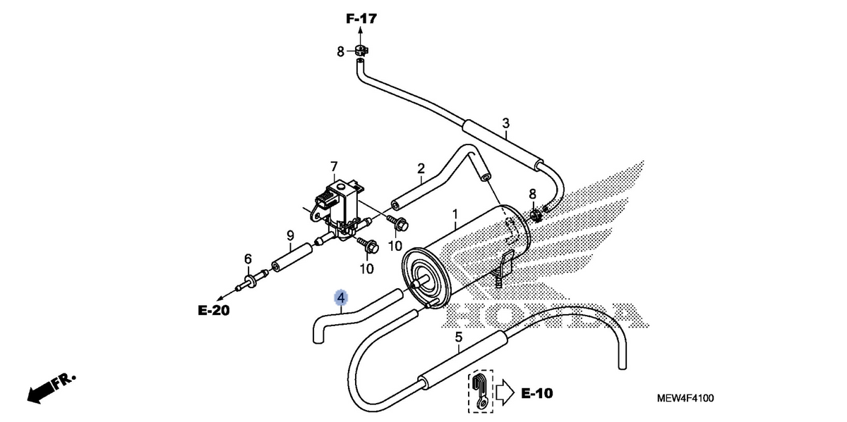 Honda OEM part 17415-MEW-L00