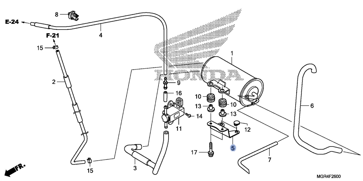Honda OEM part 17415-MGR-770