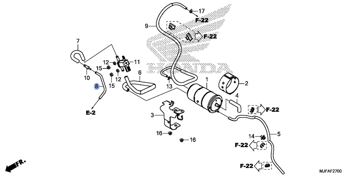 Honda OEM part 17415-MJF-A00
