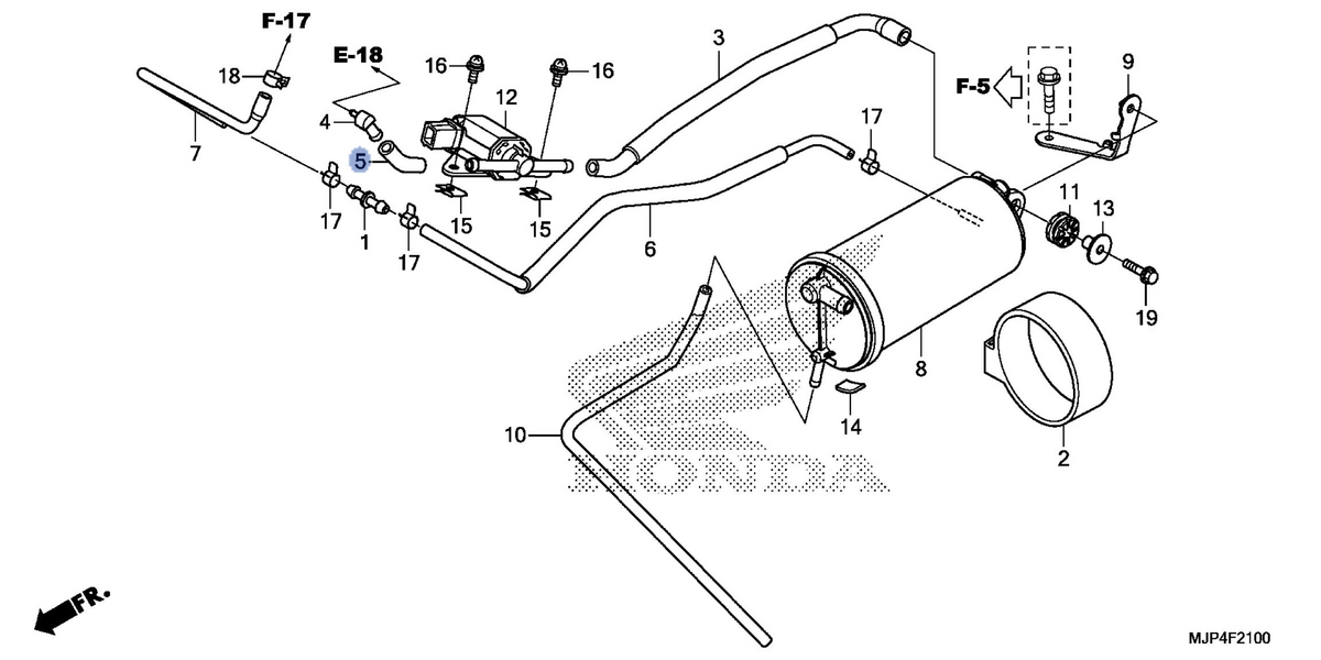 Honda OEM part 17415-MJP-A60