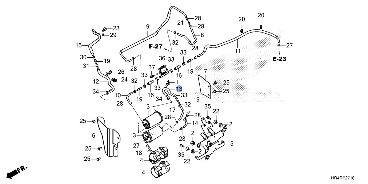 Honda OEM part 17416-HR6-B00