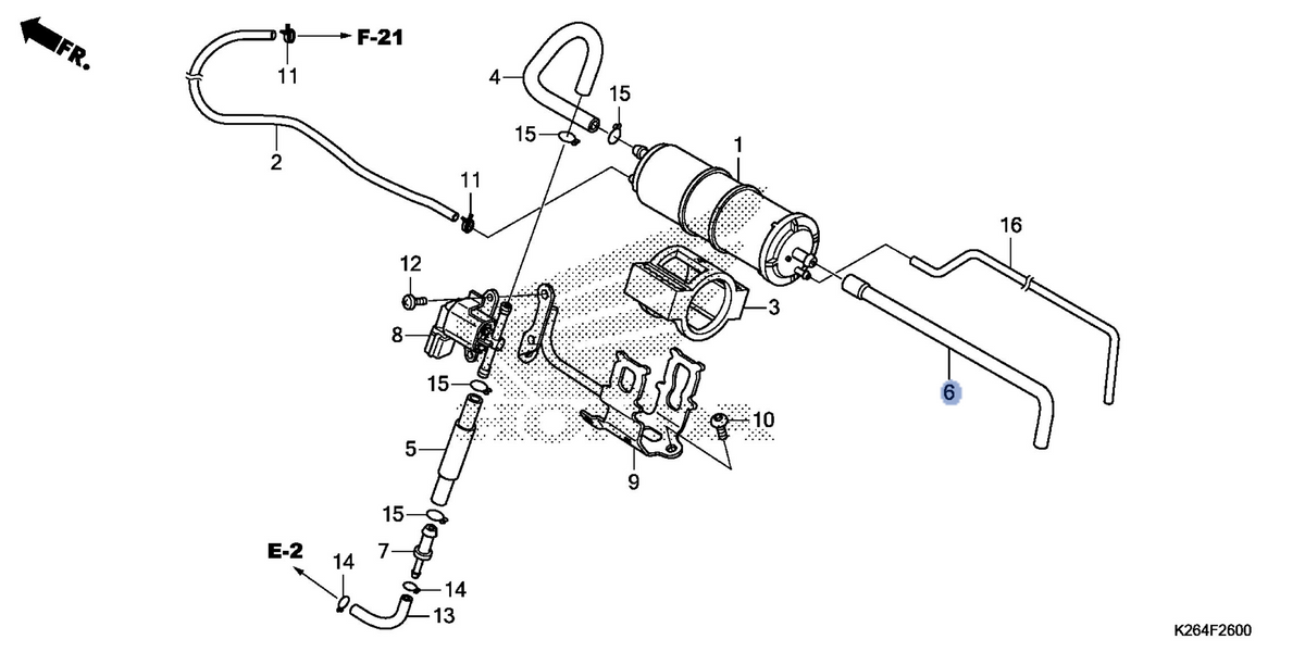 Honda OEM part 17416-K26-910