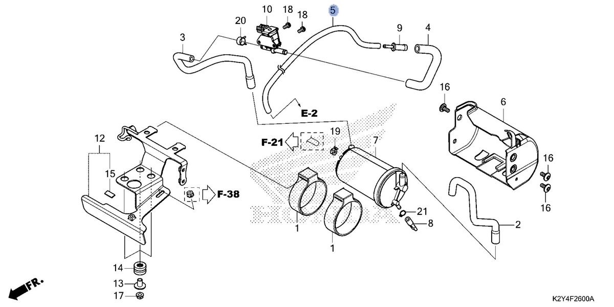 Honda OEM part 17416-K87-L00