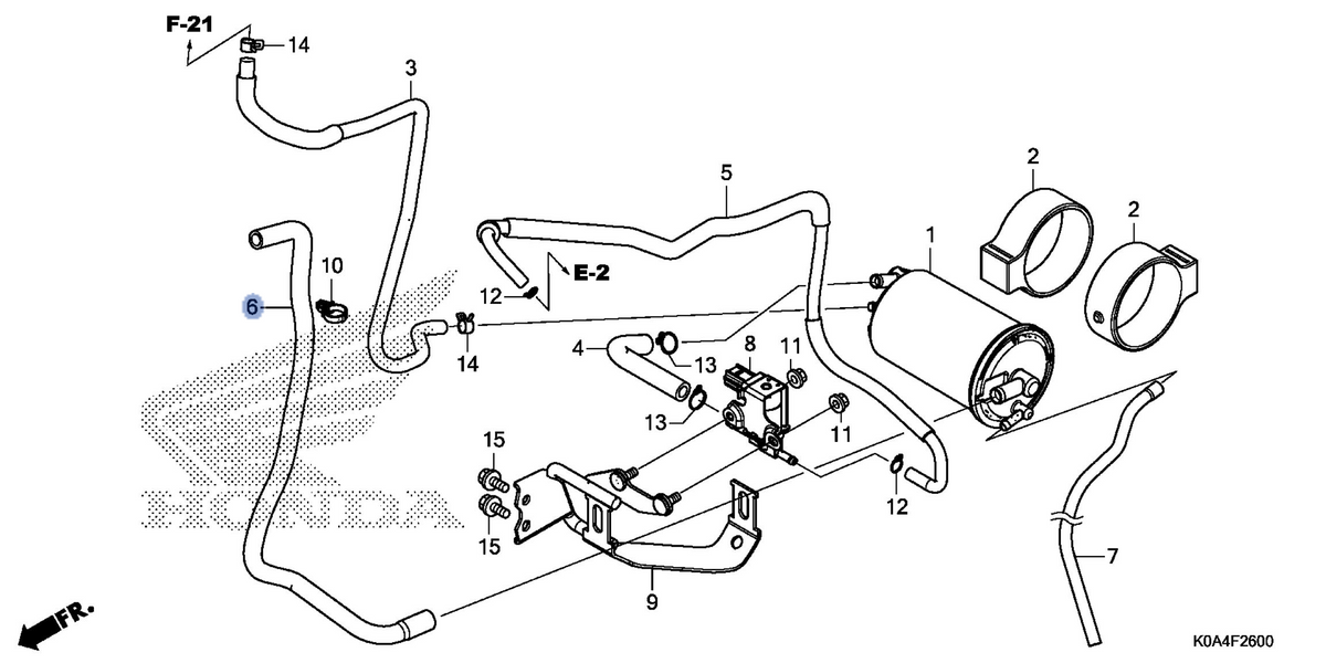 Honda OEM part 17416-K98-E00