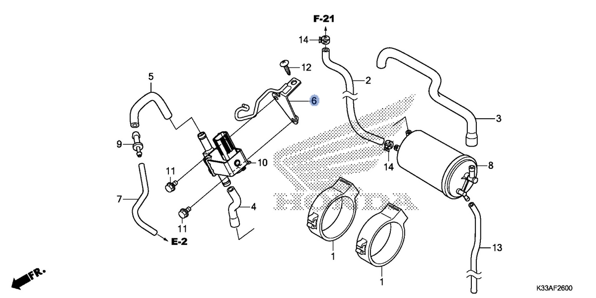 Honda OEM part 17416-KYJ-900