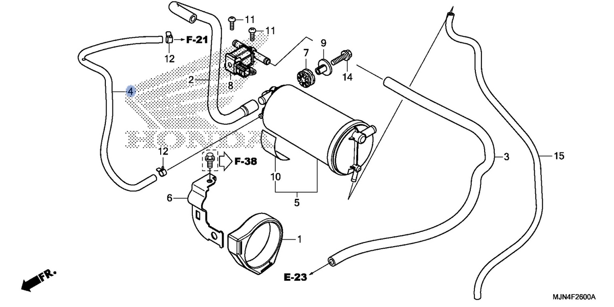 Honda OEM part 17416-MJN-A00