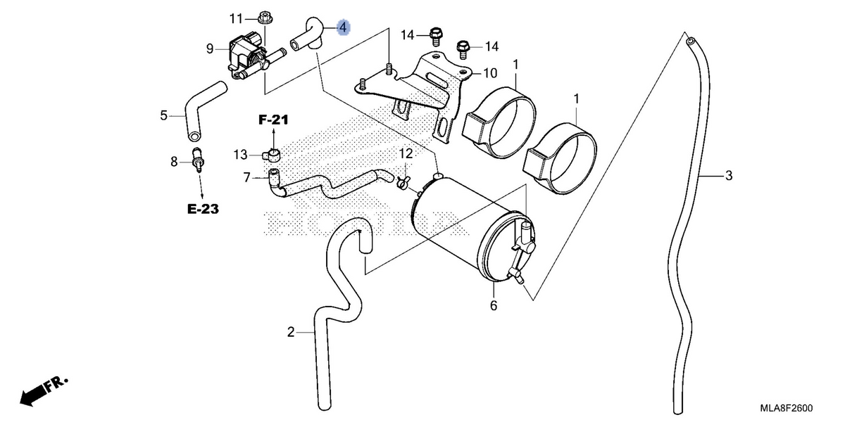 Honda OEM part 17416-MLA-A00
