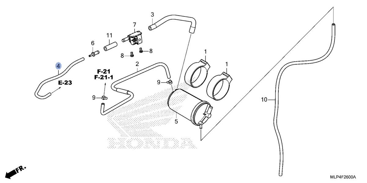 Honda OEM part 17416-MLP-JA0