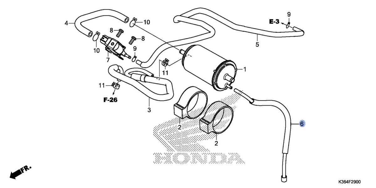 Honda OEM part 17417-K35-V00