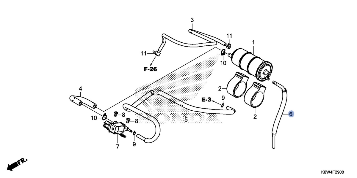 Honda OEM part 17417-K97-T00