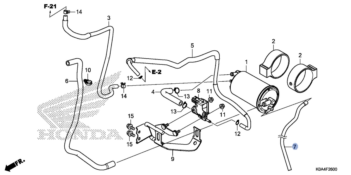 Honda OEM part 17417-K98-E00