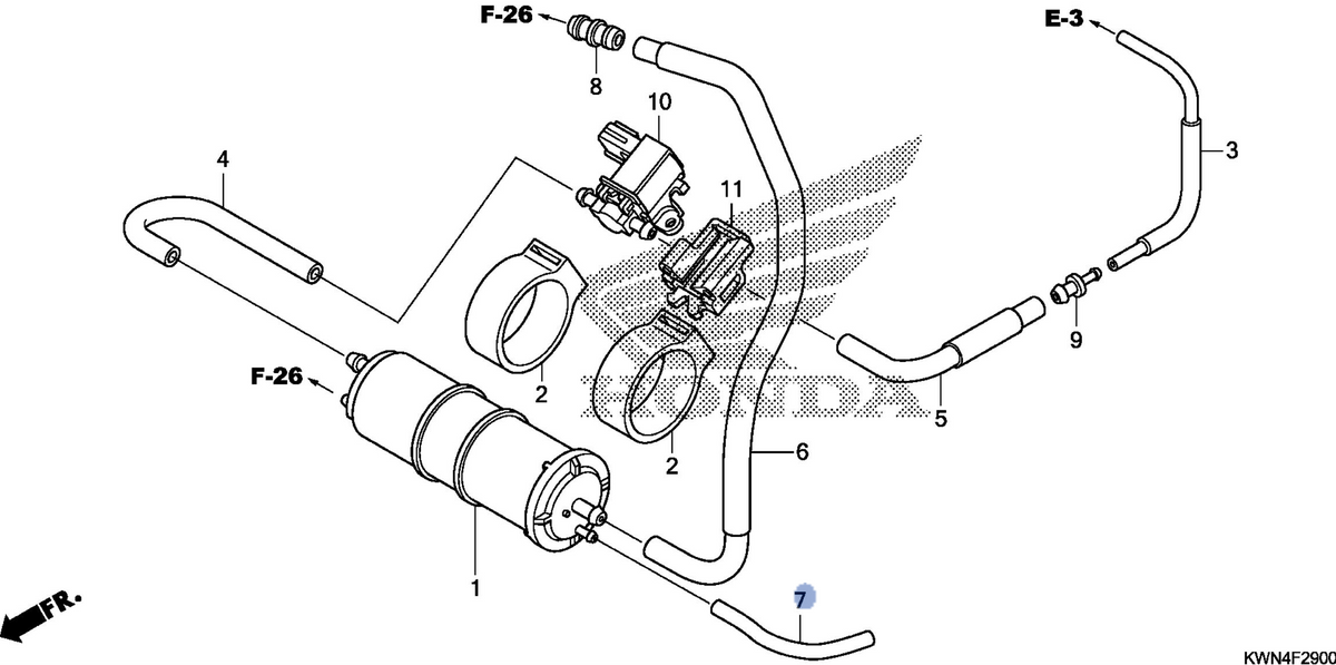 Honda OEM part 17417-KWN-670