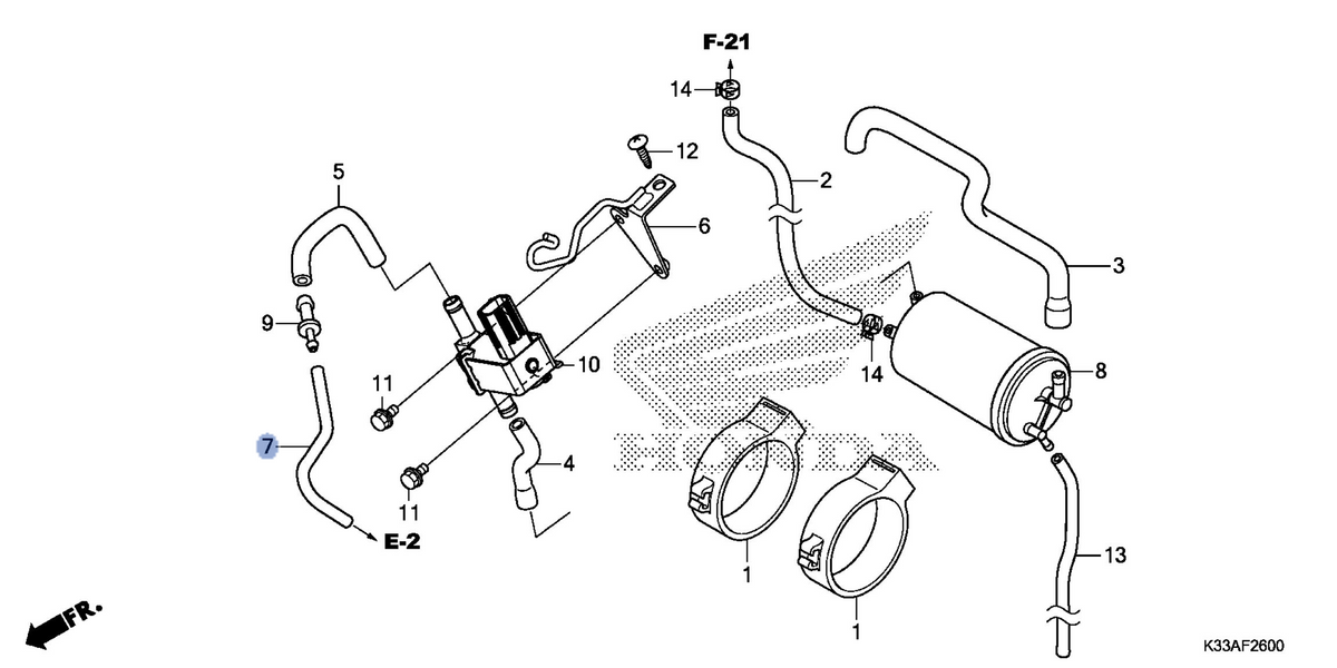 Honda OEM part 17417-KYJ-900