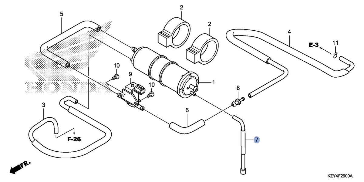Honda OEM part 17417-KZY-700