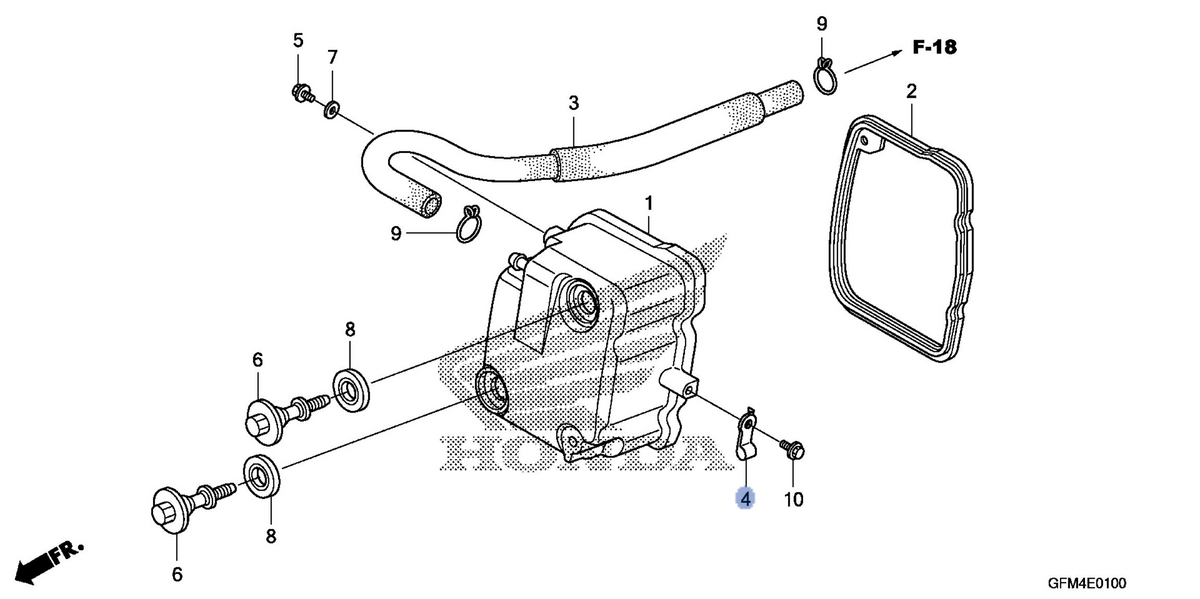 Honda OEM part 17418-GFM-K00