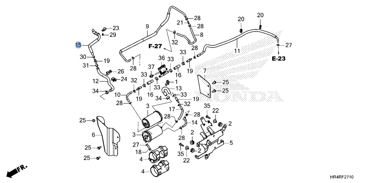 Honda OEM part 17418-HR6-B00