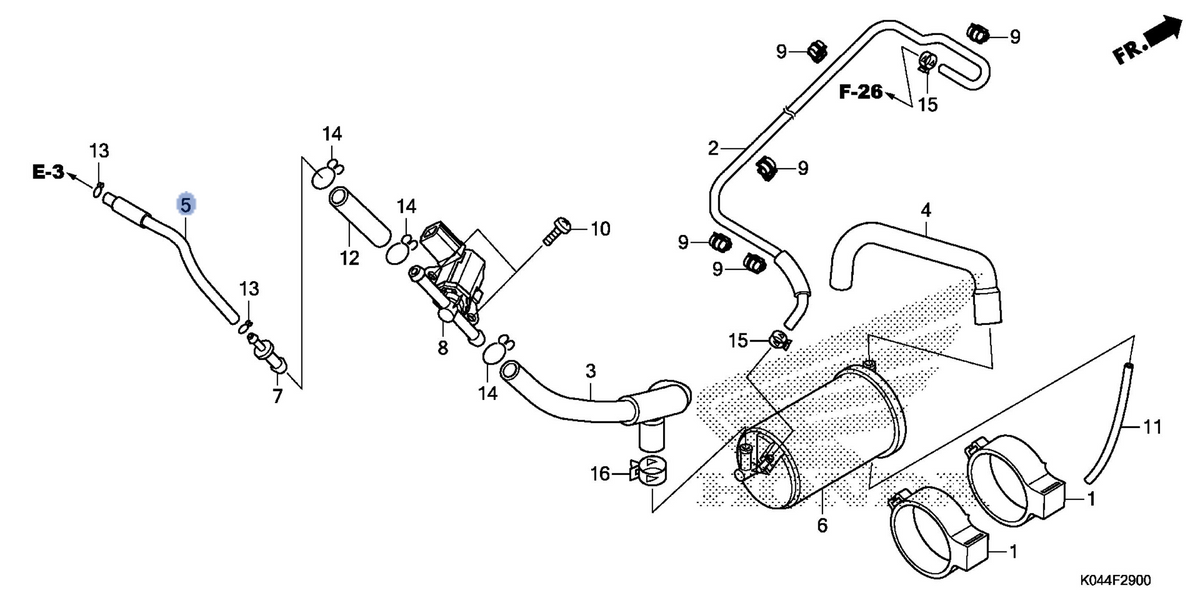 Honda OEM part 17418-K04-930