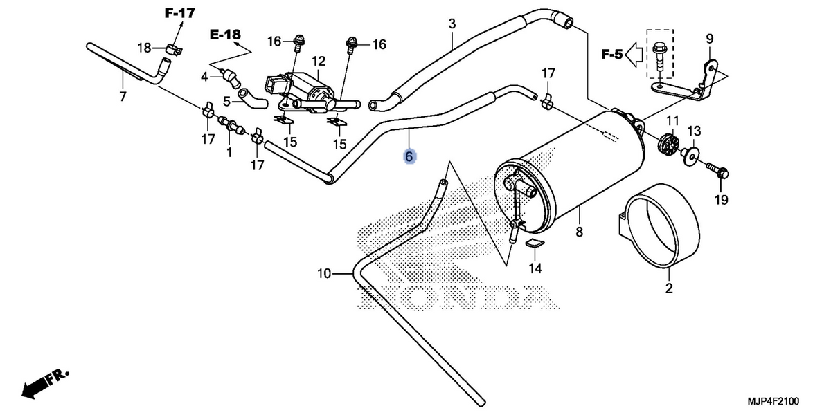 Honda OEM part 17418-MJP-A60
