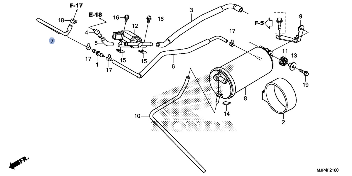 Honda OEM part 17419-MJP-A60