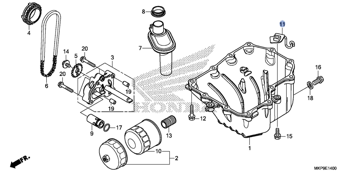 Honda OEM part 17419-MJW-J40