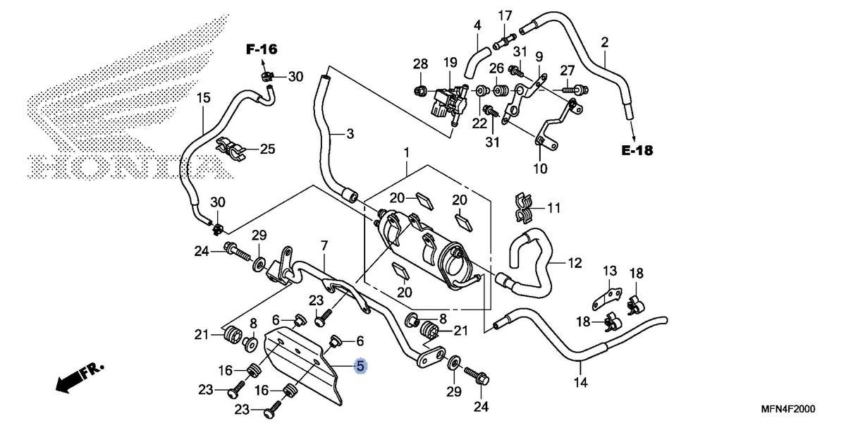 Honda OEM part 17420-MFN-L60