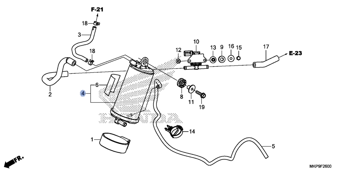 Honda OEM part 17420-MJW-J01