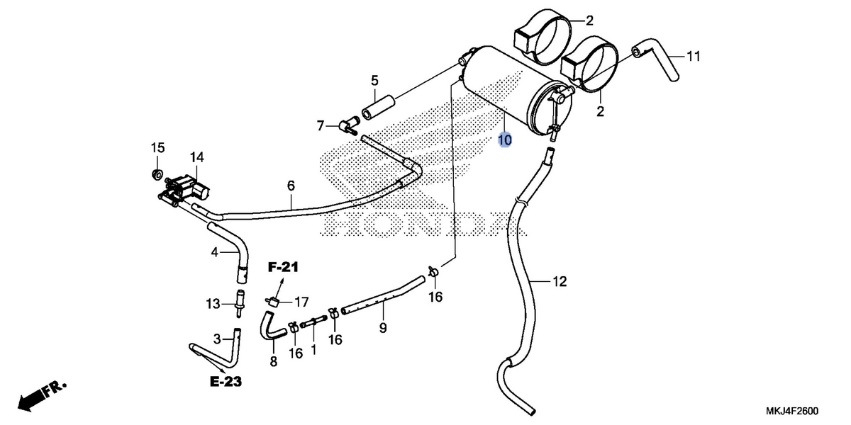 Honda OEM part 17420-MKJ-D01